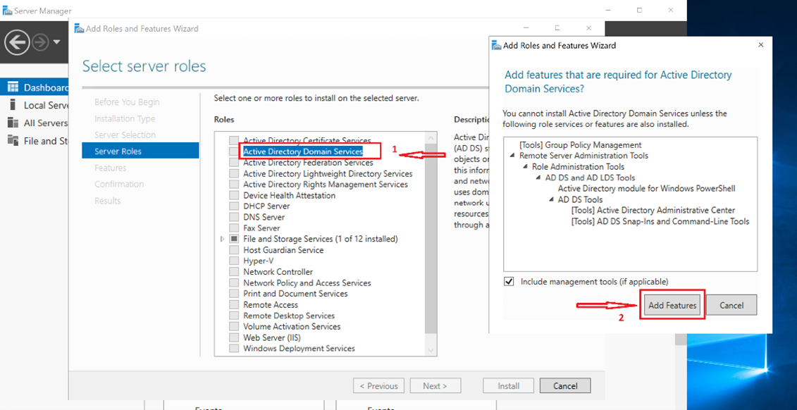 How to Install Active Directory Domain Services (AD DS) on Windows Server using Hyper-V (Step-by-Step Guide)