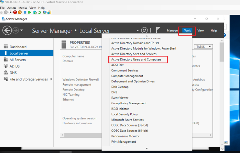 Managing Active Directory: Create OUs, Groups, and Users on Windows Server 2019 (Hyper-V Lab)