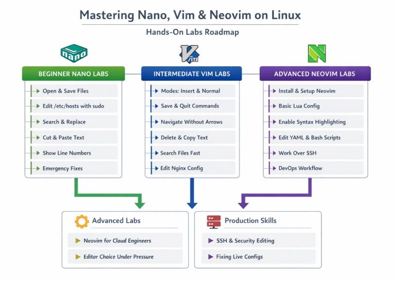 Mastering Nano, Vim & NeoVim on Linux: From Beginner Editing to Pro-Level Terminal Workflows